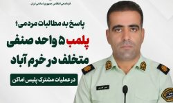 پلمب ۵ واحد صنفی متخلف در خرم آباد