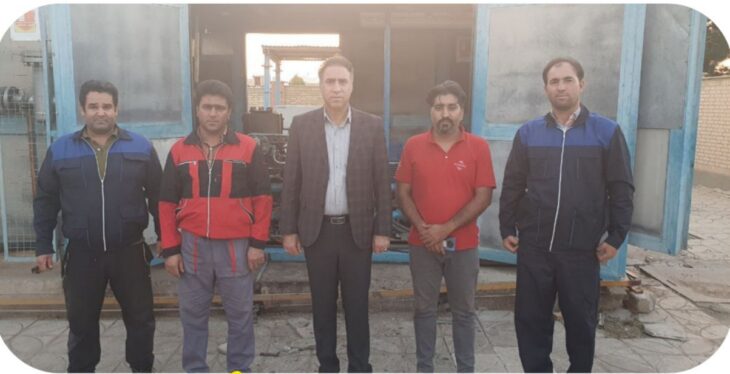 نصب دستگاه جدید الکتروموتور در جایگاه سی ان جی شقایق