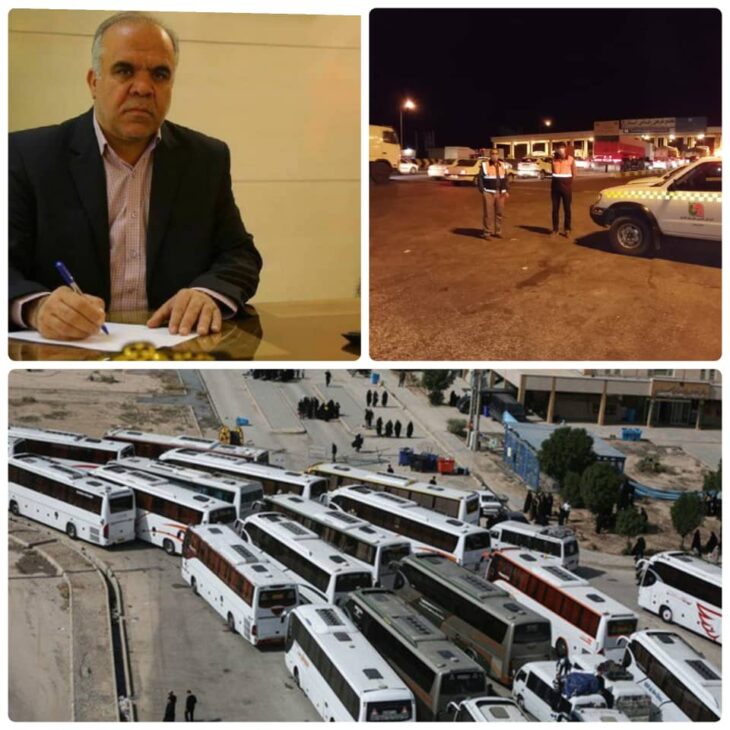 ۳۰ دستگاه ناوگان اعزامی در مرز مهران آماده خدمت‌رسانی به زائران اربعین است