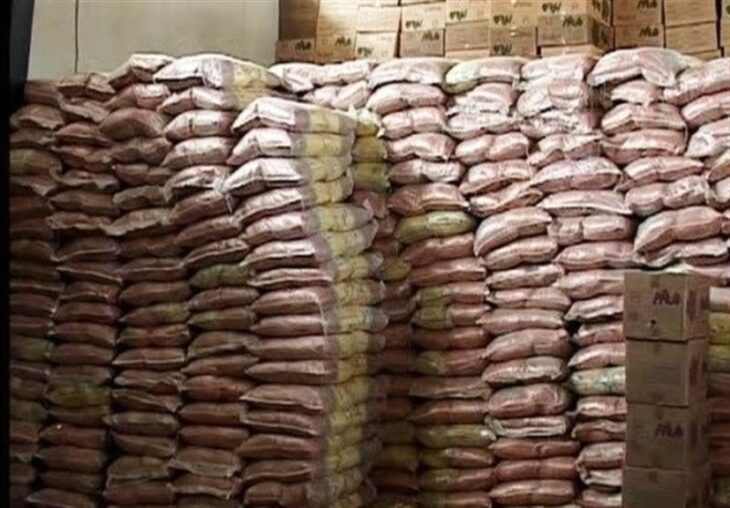 کشف و ضبط ۳۰۰ تن برنج احتکاری در دورود