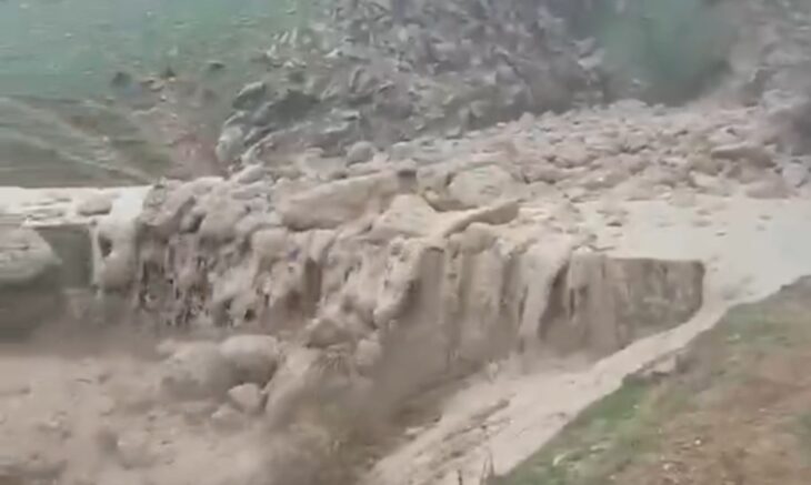 طرح تثبیت زمین لغزش روستای “سراب بیشه” دورود افتتاح شد