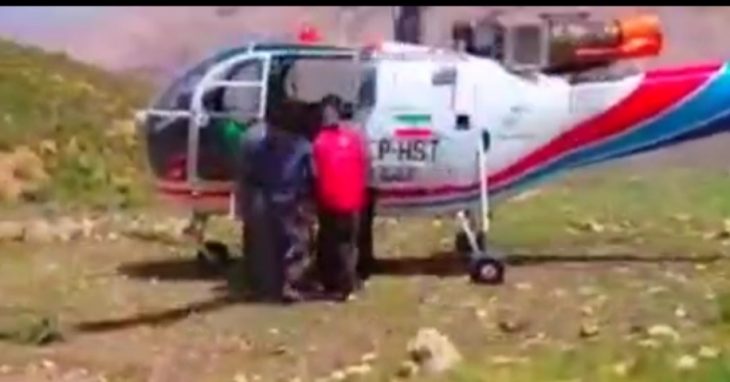 فیلم /نجات جان مادر باردار به وسیله بالگرد در اشترانکوه ارتفاعات سنبران