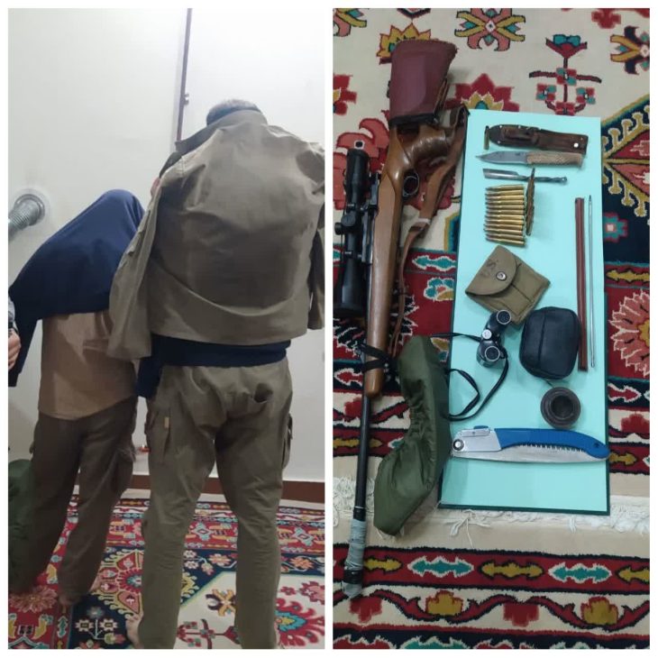 دستگیری شکارچیان غیر مجاز در منطقه حفاظت شده «سفیدکوه» خرم آباد