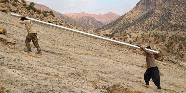 جهاد آبرسانی برای تامین آب آشامیدنی عشایر لرستان