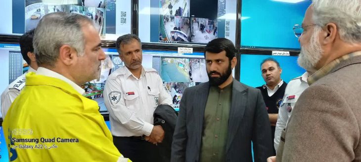 بازید معاون استاندار لرستان از مرکز فوریت‌های پزشکی ۱۱۵ خرم آباد+تصاویر