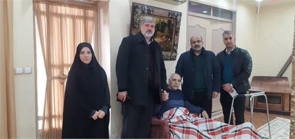 عیادت مدیرکل فرهنگ و ارشاد اسلامی لرستان از«محمد فیضی» پیشکسوت رسانه‌ای