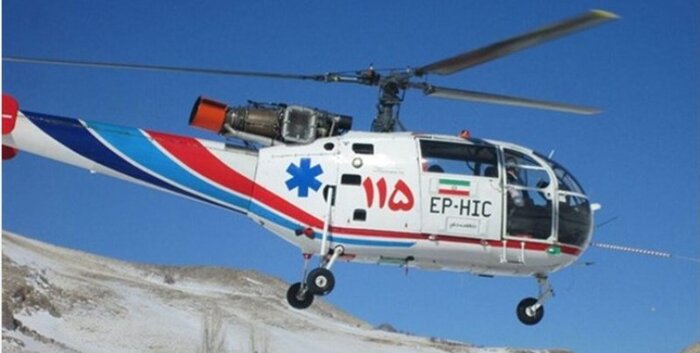 نجات مرد ۵۲ ساله توسط اورژانس هوایی خرم‌آباد