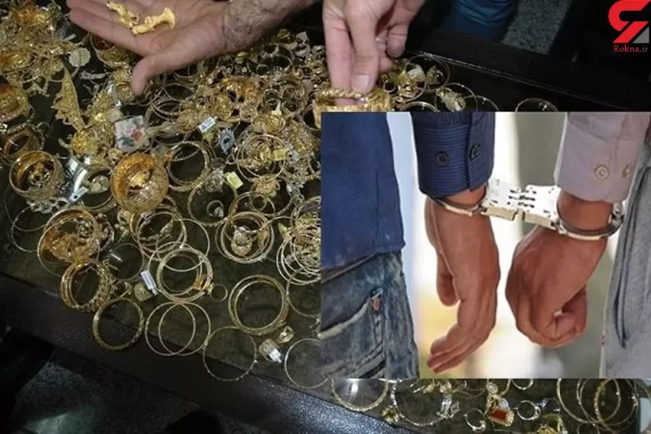سارق طلاجات قزوین دردام پلیس پلدختر