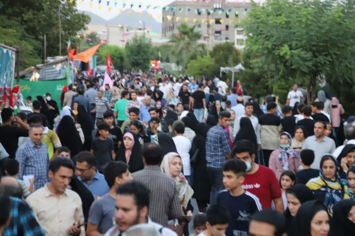 مهمانی ۳ کیلومتری غدیر در خرم آباد