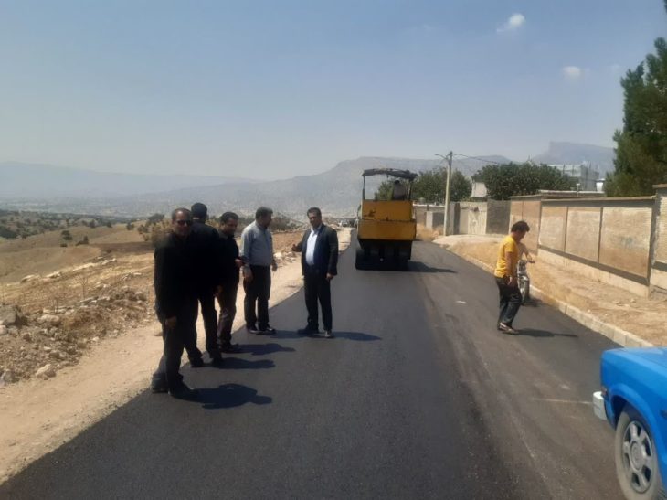 بیش از ۱۵ هزار مترمربع از معابر روستایی چگنی آسفالت شد