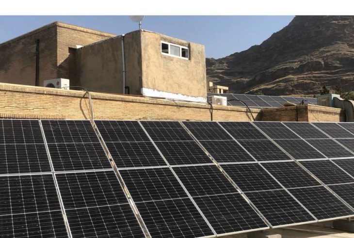 نصب نیروگاه خورشیدی ۵۰ کیلوواتی در شرکت آب منطقه ای لرستان