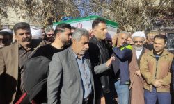 تشییع پیکر پدر شهیدان والا مقام «صادقی» در ازنا+تصاویر