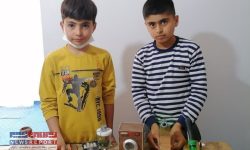 ابتکارات دو نوجوان روستا “عرب لاله گون” از مواد بازیافتی