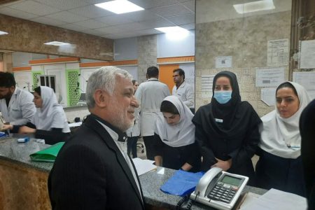 حضور سرزده استاندار لرستان در بیمارستان شهید رحیمی خرم آباد