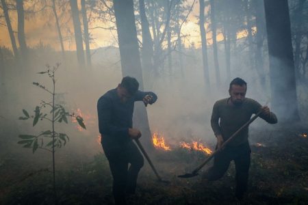 ویدیو| تلاش برای مهار آتش در جنگل های پلدختر