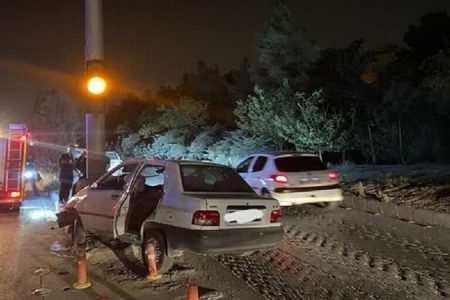برخورد مرگبار موتور سیکلت و پراید در محور پلدختر- دره شهر