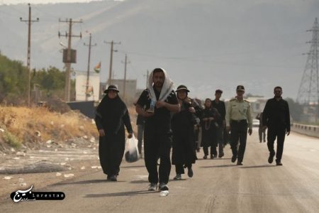 پیاده روی جاماندگان اربعین در لرستان