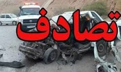 تصادف زنجیره ای ۳ خودرو در محور الیگودرز به اصفهان