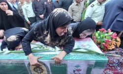 عکس|مراسم وداع با شهید مدافع وطن در دلفان