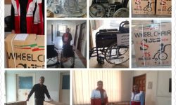اهدای ۲۱ دستگاه ویلچر به هلال‌احمر توسط خیرین لرستانی