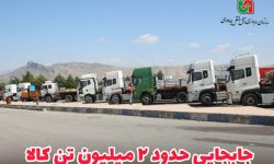 جابجایی ۲ میلیون تن کالا از طریق ناوگان حمل و نقل لرستان