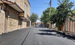 ۱۸ هزار مترمربع از معابر روستای “قلعه سنگی” آسفالت شد