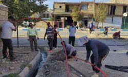 عملیات اجرایی طرح فیبر نوری شهر کوهنانی آغاز شد