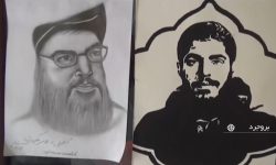 نمایش رشادت‌های جبهه مقاومت در آثار گرافیکی دانش آموزان بروجرد