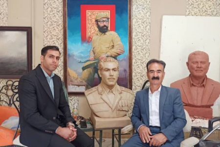 نصب سردیس امیر سرتیپ دوم «اسکندر بیرانوند» در بیرانشهر