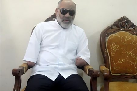 جانبازی که دست‌ها و چشم‌هایش را فدا کرد