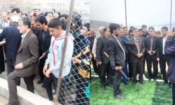 افتتاح شصت و نهمین چمن مصنوعی طرح شهید سلیمانی لرستان