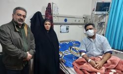 عیادت مدیرکل فرهنگ و ارشاد اسلامی از هنرمند لرستانی