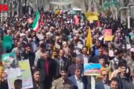 فیلم|خروش مردم ولایی الشتر در روز قدس