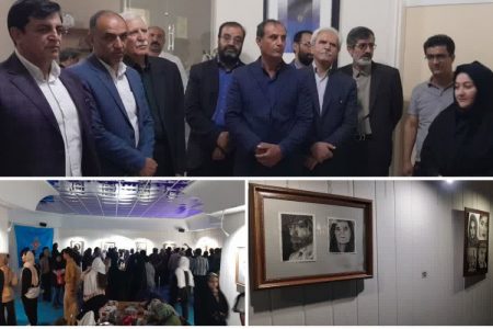 نمایشگاه سیاه‌قلم در الیگودرز افتتاح شد