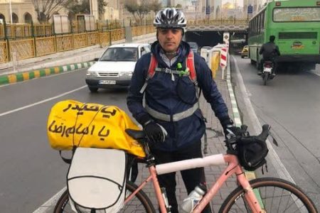 رکاب زن مقاومت به بروجرد رسید