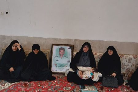 دیدار مدیرکل امور بانوان استانداری و فرماندار سلسله با کوچکترین فرزند دختر شهید لرستان