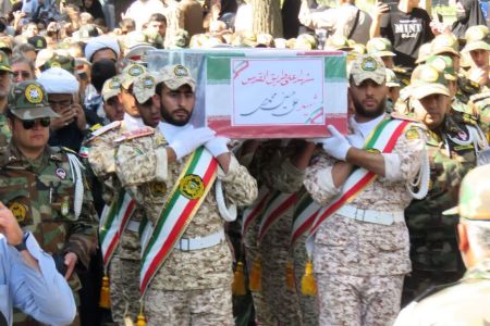 تشییع پیکر شهید «علی حسین محمدی» در بروجرد