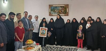 دیدار مسئولان آموزش و پرورش لرستان با خانواده شهید “ابوذر مرادی‌فرد”