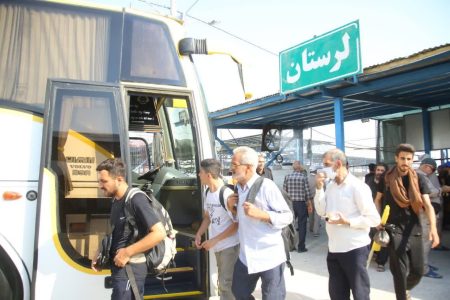 جابجایی بیش از ۱۱ هزار زائر اربعین با ناوگان حمل‌ونقل عمومی لرستان