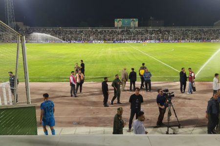 استقرار تیم فنی مخابرات لرستان در ورزشگاه تختی