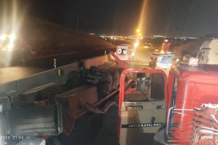 واژگونی مرگبار یک دستگاه خودرو در بروجرد