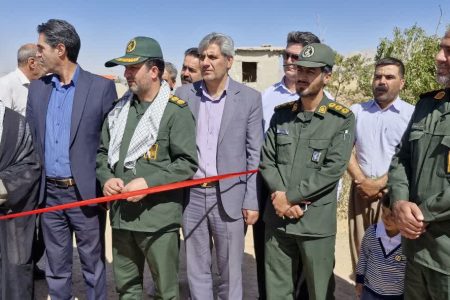 افتتاح کانال آب‌بر کشاورزی سراب داود