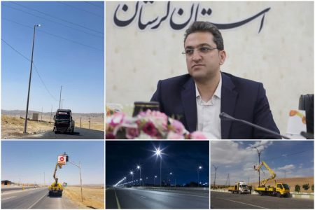 اجرای ۵ کیلومتر روشنایی در محورهای مواصلاتی لرستان
