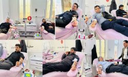 کارکنان توزیع برق لرستان چراغ نذر خون را برافروختند
