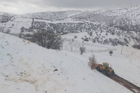 ۶۰ درصد جمعیت دلفان در محاصره برف؛راه ۴۴۰ روستا بسته شد