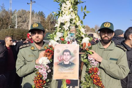 پیکر پاک “مصطفی بیرانوند” شهید امنیت در خرم‌آباد تشییع شد