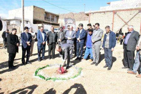 کلنگ‌زنی مدرسه ۲ کلاسه زنده‌یاد حامد رضوانی در خرم‌آباد