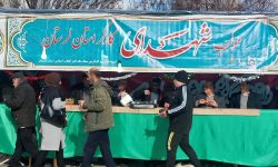 برپایی موکب شهدای کارگر همزمان با جشن نیمه شعبان در خرم آباد