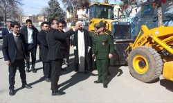 رونمایی از ماشین‌آلات جدید شهرداری سراب دوره