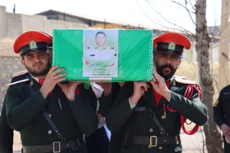 تشییع پیکر شهید امنیت «موسی آقایی» در خرم‌آباد